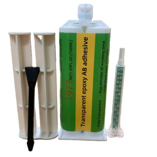 KEO AB TRONG SUỐT 100ML EPOXY 5 PHÚT KHÔ, CHỊU NHIỆT 150 ĐỘ, CHỊU LỰC 2 THÀNH PHẦN