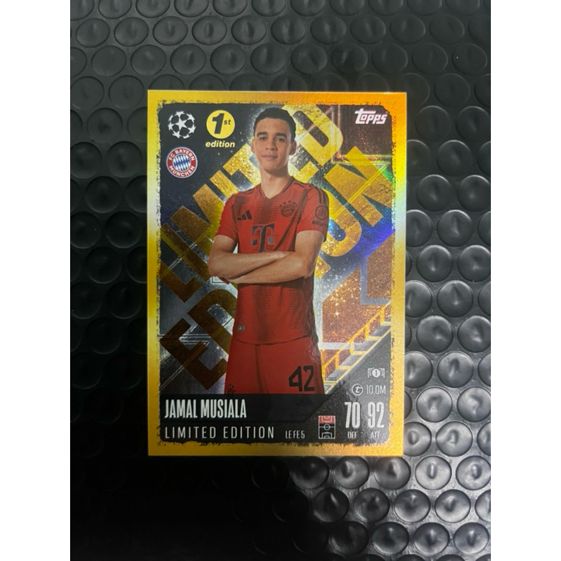 [Chính Hãng] - Thẻ Cầu Thủ - Jamal Musiala - 1st edition - Limited edition - Match attax 2024/25 - Đ