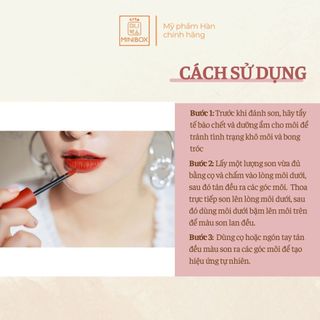 (BILL HÀN) Son Kem Lì 3CE Soft Lip Lacquer 6g