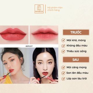 (BILL HÀN) Son Kem Lì 3CE Soft Lip Lacquer 6g