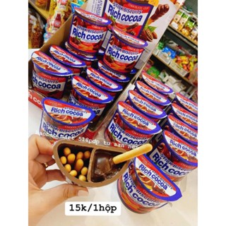   THÙNG 16 HỘP  Bánh Que Chấm Richcoco Socola Hạt Dẻ 38g 