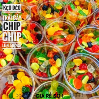 Kẹo Chipchip, kẹo ngậm trái cây, kẹo dẻo bóc vỏ, kẹo dẻo mix, kẹo dẻo trái cây, kẹo chipchip 500Gr