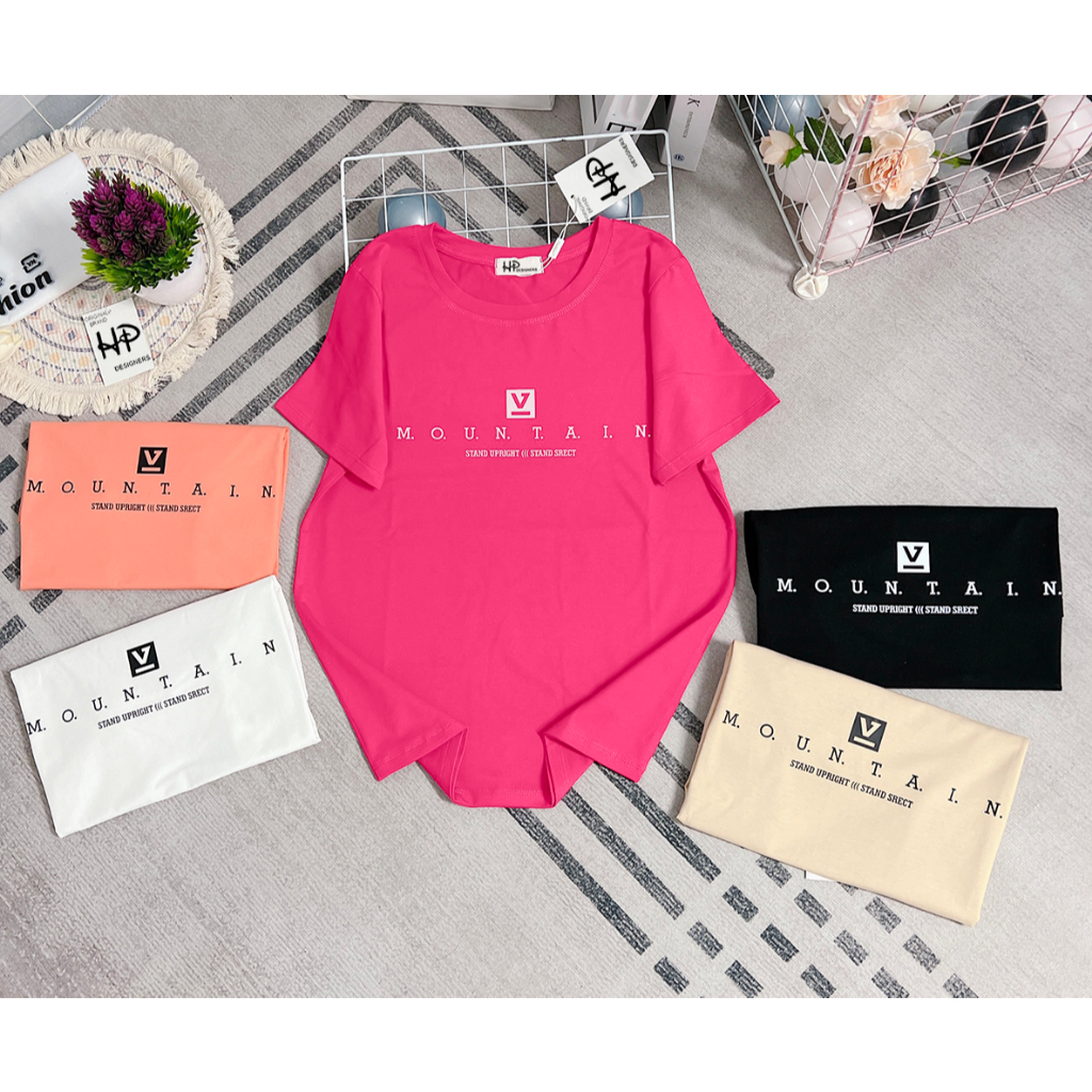 [40~70kg] Áo Thun Thái Nữ Cotton 100% [Mountian], Mềm Mịn Mát Phong Cách, Cá Tính, Độc Đáo [Mã A53] Happy Boutique | BigBuy360 - bigbuy360.vn