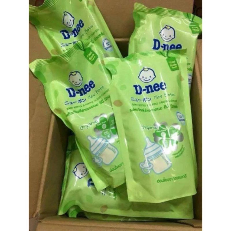 Combo 3 túi nước rửa bình sữa cho bé  Dnee Thailand 500ml/túi