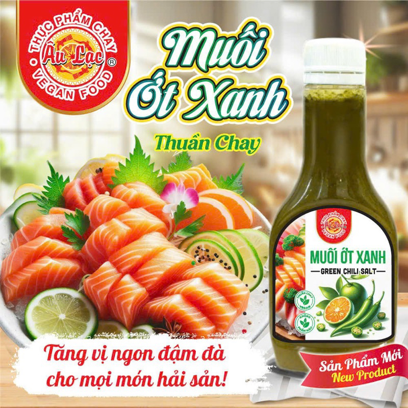 Muối ớt đỏ, Muối ớt xanh thuần chay 200g