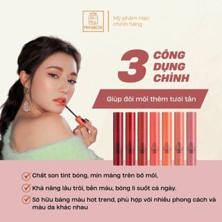 (BILL HÀN) Son Bóng 3CE Glaze Lip Tint 5g