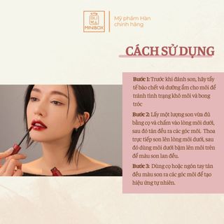 (BILL HÀN) Son Bóng 3CE Glaze Lip Tint 5g