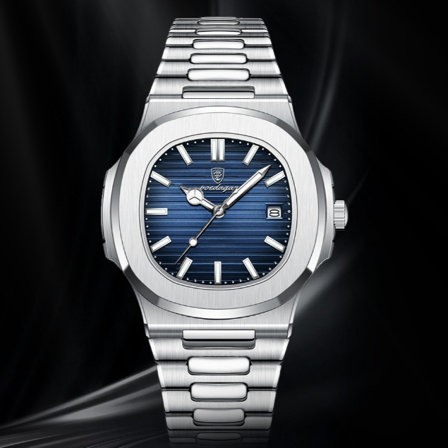 Đồng hồ nam chính hãng đẹp dây thép cao cấp mặt vuông thời trang chống nước Rozida'1 DH15 | BigBuy360 - bigbuy360.vn