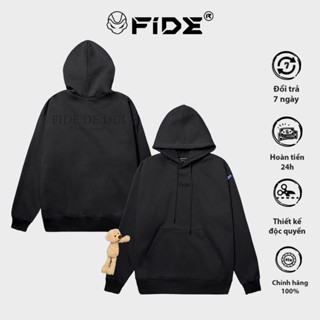 Áo hoodie FIDE TEDDY đính gấu phông trơn nam nữ HOODIE - HD09 (Tặng kèm gấu)