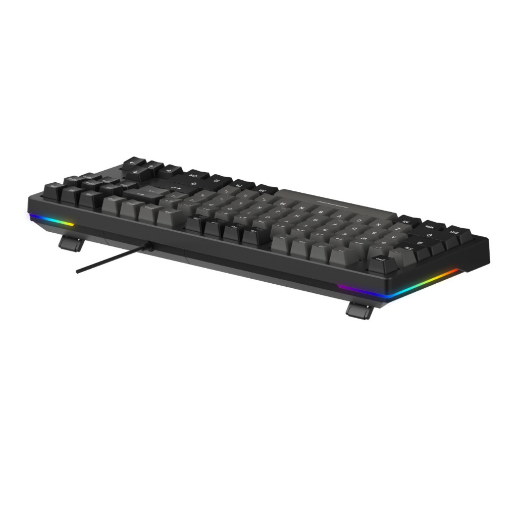 Bàn phím cơ DAREU EK87 V2 White Black (2 sides RGB strip, Multi-Led, PBT Double Shot OEM profile) | BigBuy360 - bigbuy360.vn