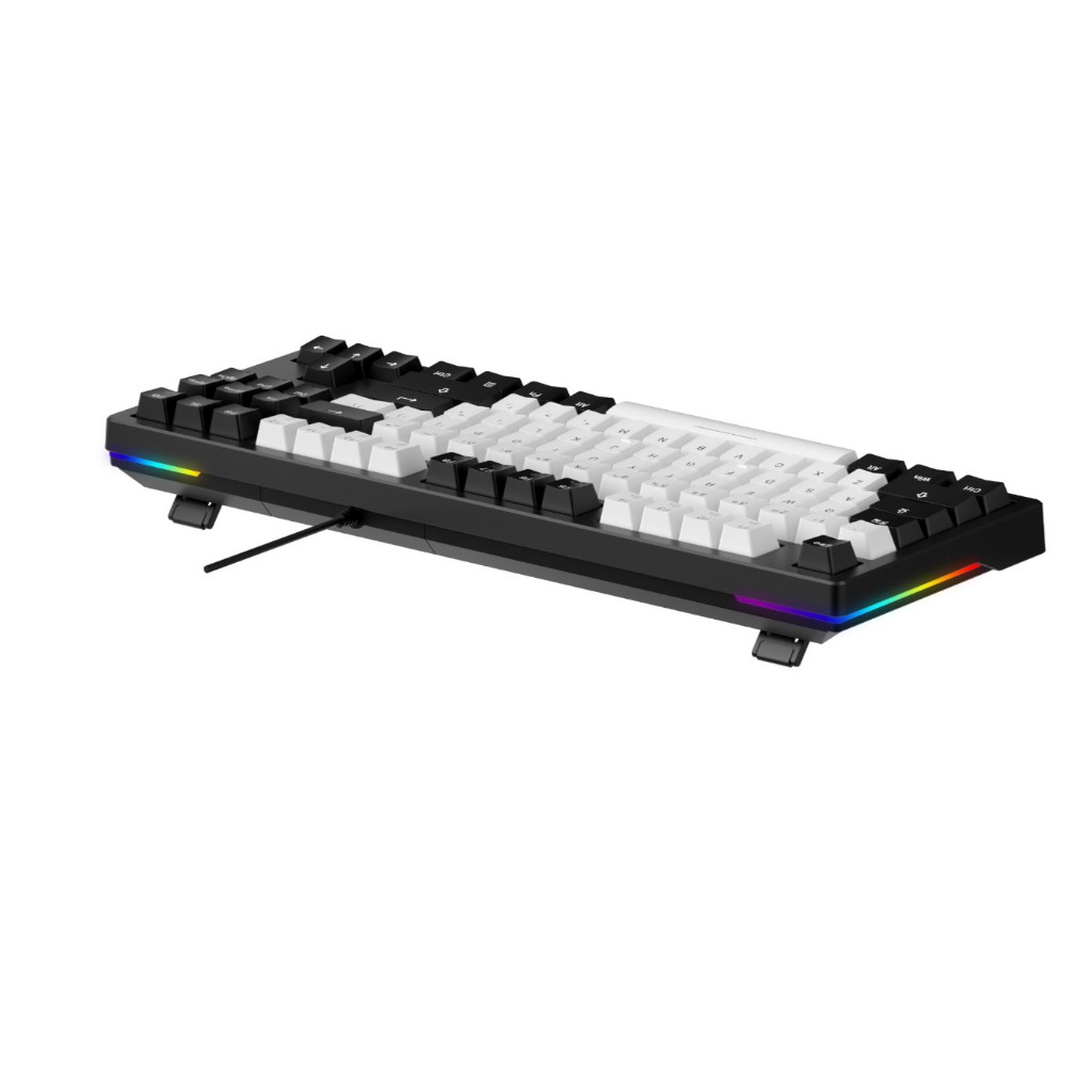 Bàn phím cơ DAREU EK87 V2 White Black (2 sides RGB strip, Multi-Led, PBT Double Shot OEM profile) | BigBuy360 - bigbuy360.vn