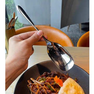 Muỗng inox 304 lớn thìa inox hàng đẹp thiết kế sang trọng dùng làm muỗng ăn mì muỗng canh