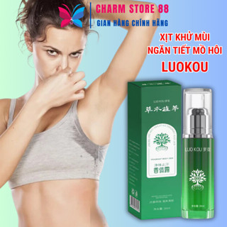Xịt khử mùi hôi nách ngăn ngừa mồ hôi dưới cánh tay LUOKOU 30ml Serum khử mùi mồ hôi cơ thể cho nam nữ TP12