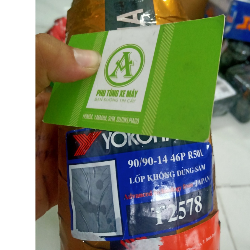 [ Freeship Xtra - Nhiều ưu đãi ] Vỏ Xe YOKOHAMA 90/90-14 TL chính hãng