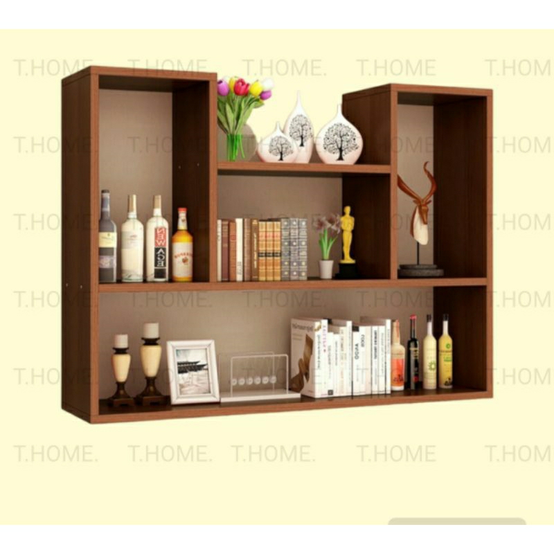 Giá sách phòng ngủ treo tường hình chữ u decor,kệ gỗ trang trí u nhiều màu sắc 15