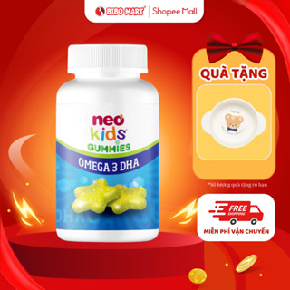 Gummies DHA Kẹo Dẻo Ngôi Sao NeoKids Cho Bé Bổ Sung Omega 3 Tăng Cường Miễn Dịch Phát Triển Não Bộ - Bibomart