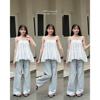 ÁO 2 DÂY THẮT BÈO TẦNG_AV1797