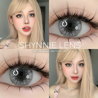 ♡ (CẬN TỪ 0-6 ĐỘ)  XÁM TÂY giãn 14.2MM hợp makeup tone DOUYIN, nối mi - SHYNNIE LENS 💗