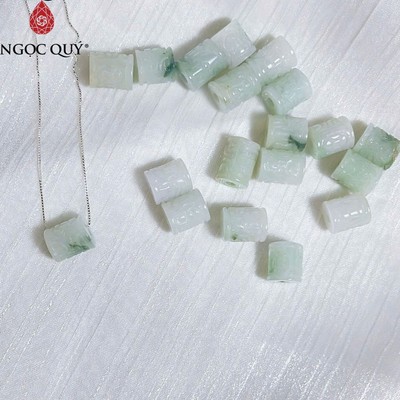 Dây chuyền lu thống cẩm thạch A - ngọc phỉ thúy type A chất nếp - Ngọc Quý