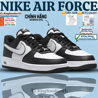 [ Chính Hãng ]Phiên Bản HOT 2024 Giày Air +Force 1 Cổ Thấp ’07 ‘Panda’ Black White DV0788-001.Full Box Giấy Gói