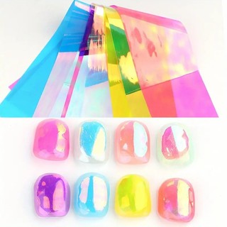 Set 10 cuộn foil giấy bóng kính aurora trang trí móng tay-ĐỒ NAIL VIỆT