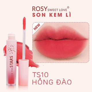 [SET QUÀ TẶNG NỮ] miễn phí hộp quà,son kem lì Rosy,tặng hộp quà tặng cọ tán son và gương mini.quà 20.11  14.2.    20.10