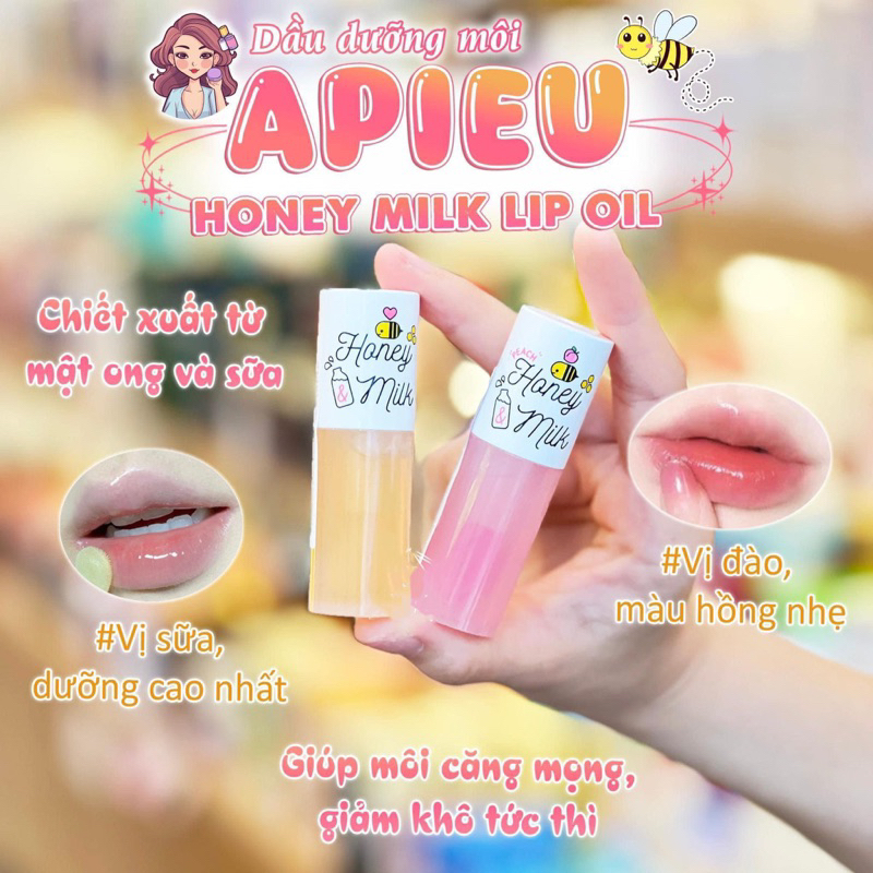Son Dầu Dưỡng Hồng Môi A'pieu Honey & Milk Lip Oil 5g | BigBuy360 - bigbuy360.vn