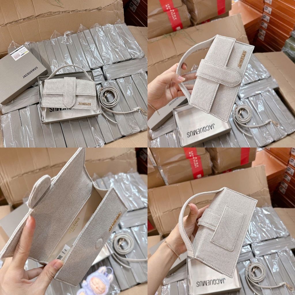 Túi nữ Túi Jac đeo chéo size 20 full box túi vải hàng Quảng Châu chất da siêu đẹp