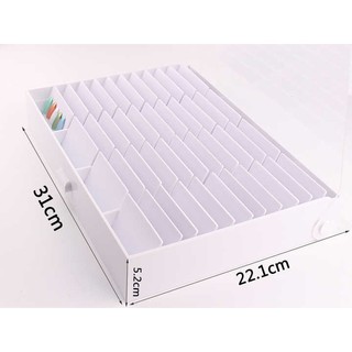 Khay trưng bày móng mẫu phân nhiều ngăn riêng biệt bằng nhựa-ĐỒ NAIL VIỆT