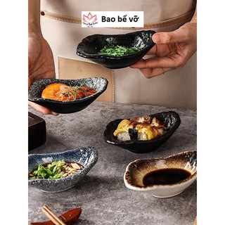 Đĩa sứ để nước chấm, gia vị, đĩa để kim chi