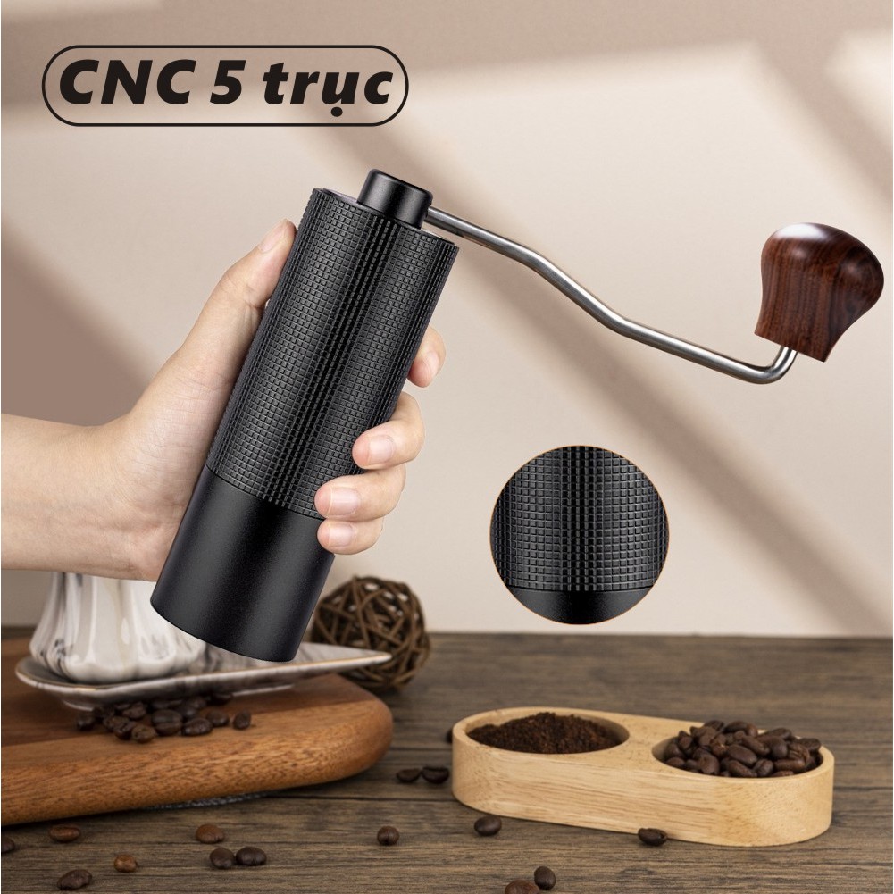 máy xay cà phê cầm tay,máy say cafe hạt mini,cối xay cà phê bằng tay CNC 5 trục