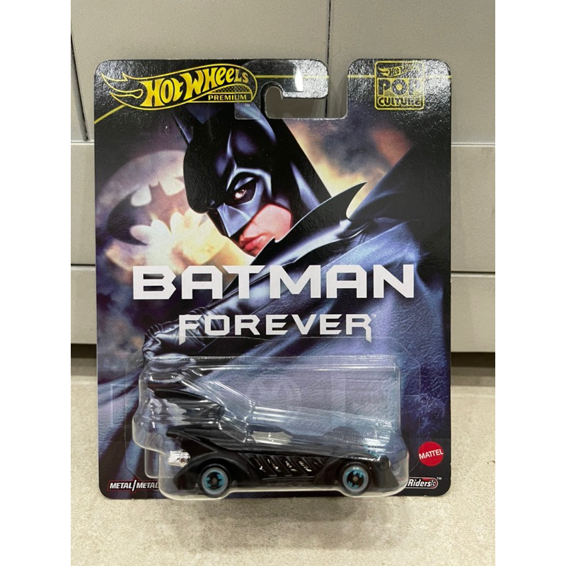 Xe mô hình đồ chơi bánh cao su Hotwheels 1:64 PREMIUM - BATMAN - Batman Forever Batmobile