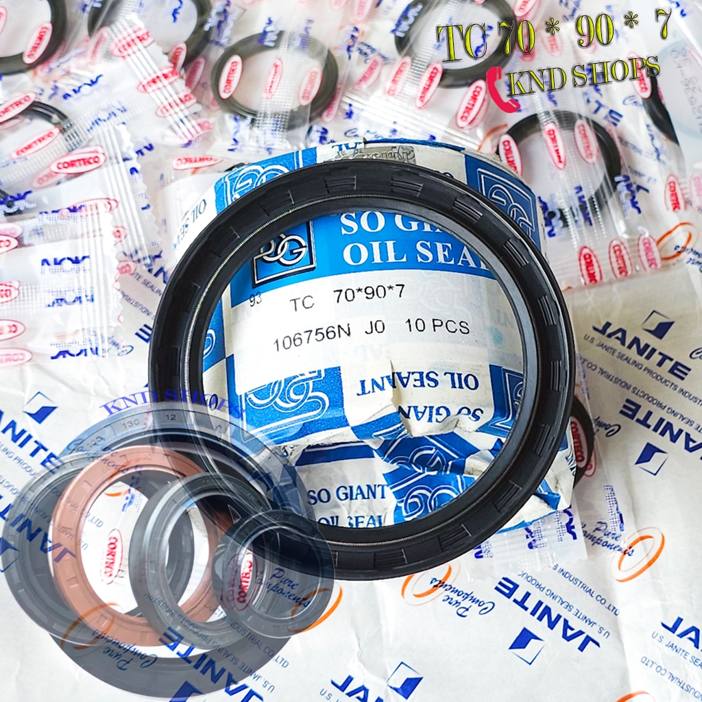 Phốt dầu NBR/Viton FKM SOG TC 70*90*7 (8/12) | NOK TC 70*90*10 (12) | SOG DC 70*90*13 (2 lò xo)