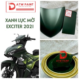  Sơn màu xanh lục mờ  Rêu nhám  exciter21 - Sơn 2K lon 250g 