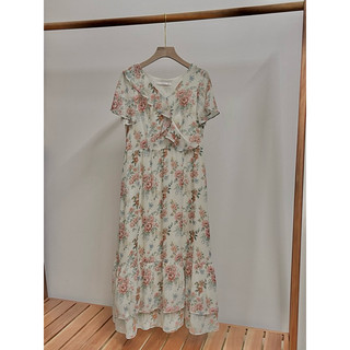 Đầm hoa vintage QC dáng dài, ngắn