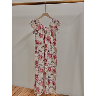 Đầm hoa vintage QC dáng dài, ngắn