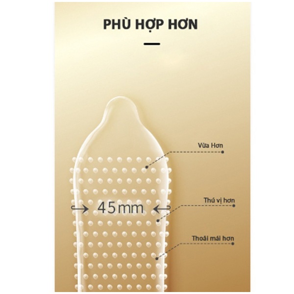 Bao cao su size nhỏ 45mm có gai G SMALL hộp 10 cái
