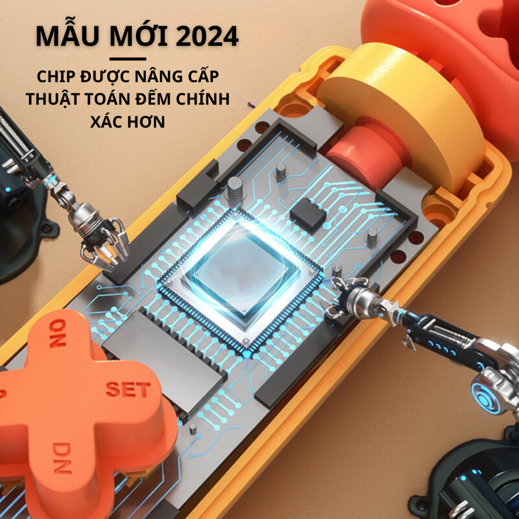 Dây Nhảy Không Dây Đếm Số Màn Hình Led Đo Calo Hỗ Trợ Tập Thể Dục Giảm Cân Tại Nhà