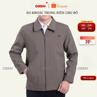 Áo khoác nam trung niên chống nhăn, chống thấm nước MS492+ kaki lót vải