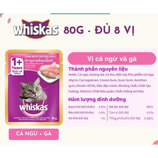 SỐT WHISKAS CHO MÈO 80GR
