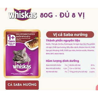 SỐT WHISKAS CHO MÈO 80GR