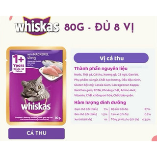 SỐT WHISKAS CHO MÈO 80GR
