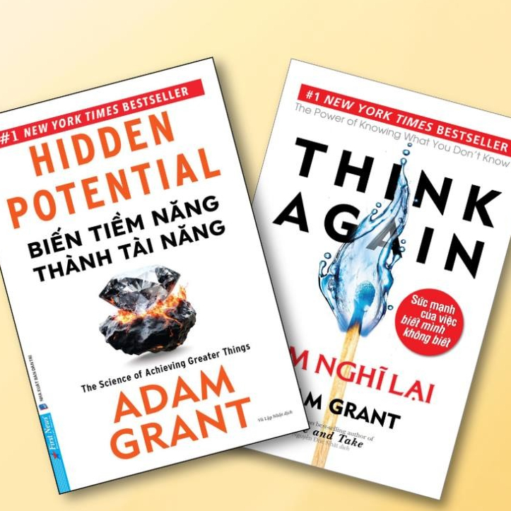 Sách - Lẻ/Combo: Hidden Potential - Biến Tiềm Năng Thành Tài Năng+ Think Again - Dám nghĩ lại (Adam 