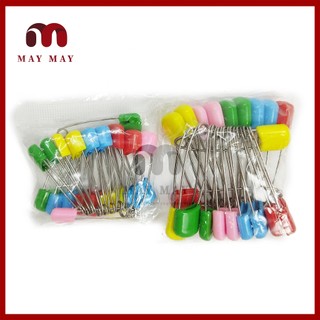 Set 20 ghim băng - Kim băng, kim tây đầu nhựa bằng thép không gỉ đủ màu 2 size
