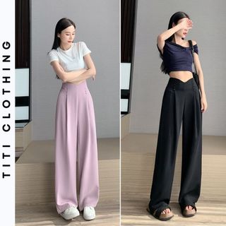    Giá Mở Bán   Quần dài cạp cao mới kiểu mới 2024 cách điệu cạp sang trọng thanh lịch MÃ TI020 