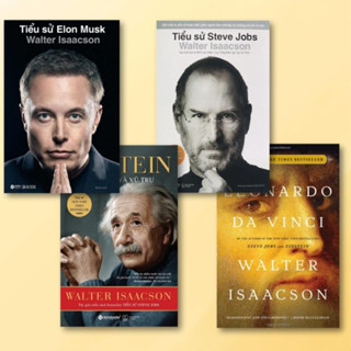 Sách tiểu sử của tác giả Walter Isaacson: Elon Musk, Steve Jobs, Einstein, Leonardo Da Vinci (AlphaBooks) - Lẻ