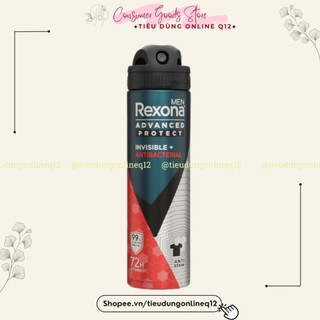  Xịt Khử Mùi Rexona Men 72h khô thoáng kháng khuẩn Cho Nam 135ML 