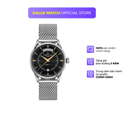 Đồng Hồ Nam Certina DS-1 Daydate DS-1 C029.430.11.051.00, xuất xứ Thuỵ Sỹ  mặt kính Sapphire sang trọng, dây thép đeo ta