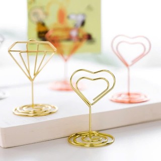 Kẹp Ảnh Kim Loại Decor Treo Postcard Sticker Thiệp Hoa Khô Giấy Ghi Chú