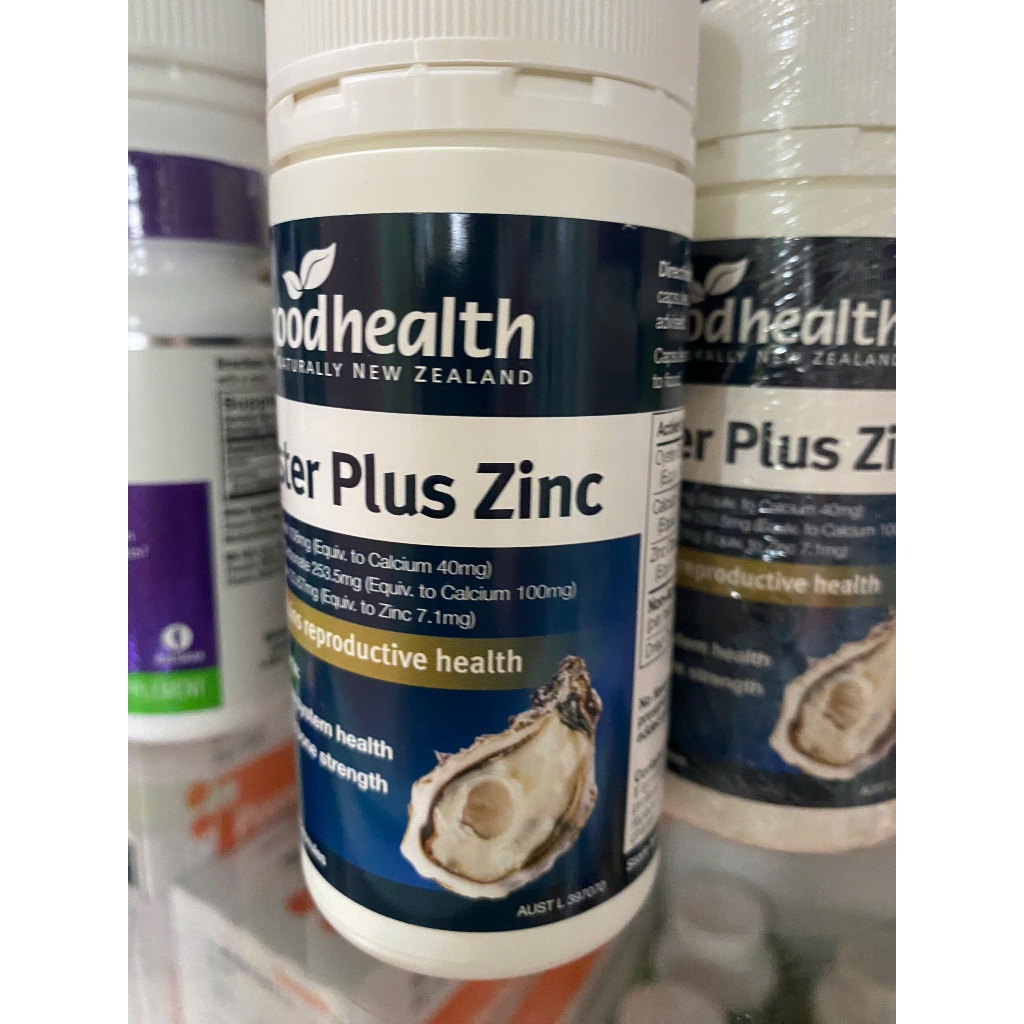 DATE t6/26 -Xả kho -Viên uống Tinh chất hàu Úc Oyster Plus Zinc Goodhealth 60V Úc , sinh lý HÀU CAO
